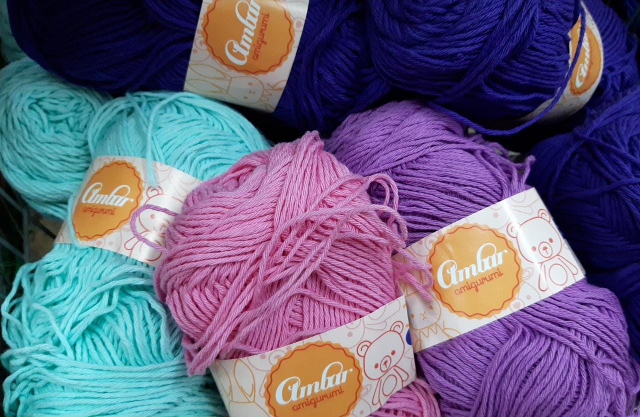 Hilo de Algodón para Crochet y amigurumi 180.4 ft - Púrpura